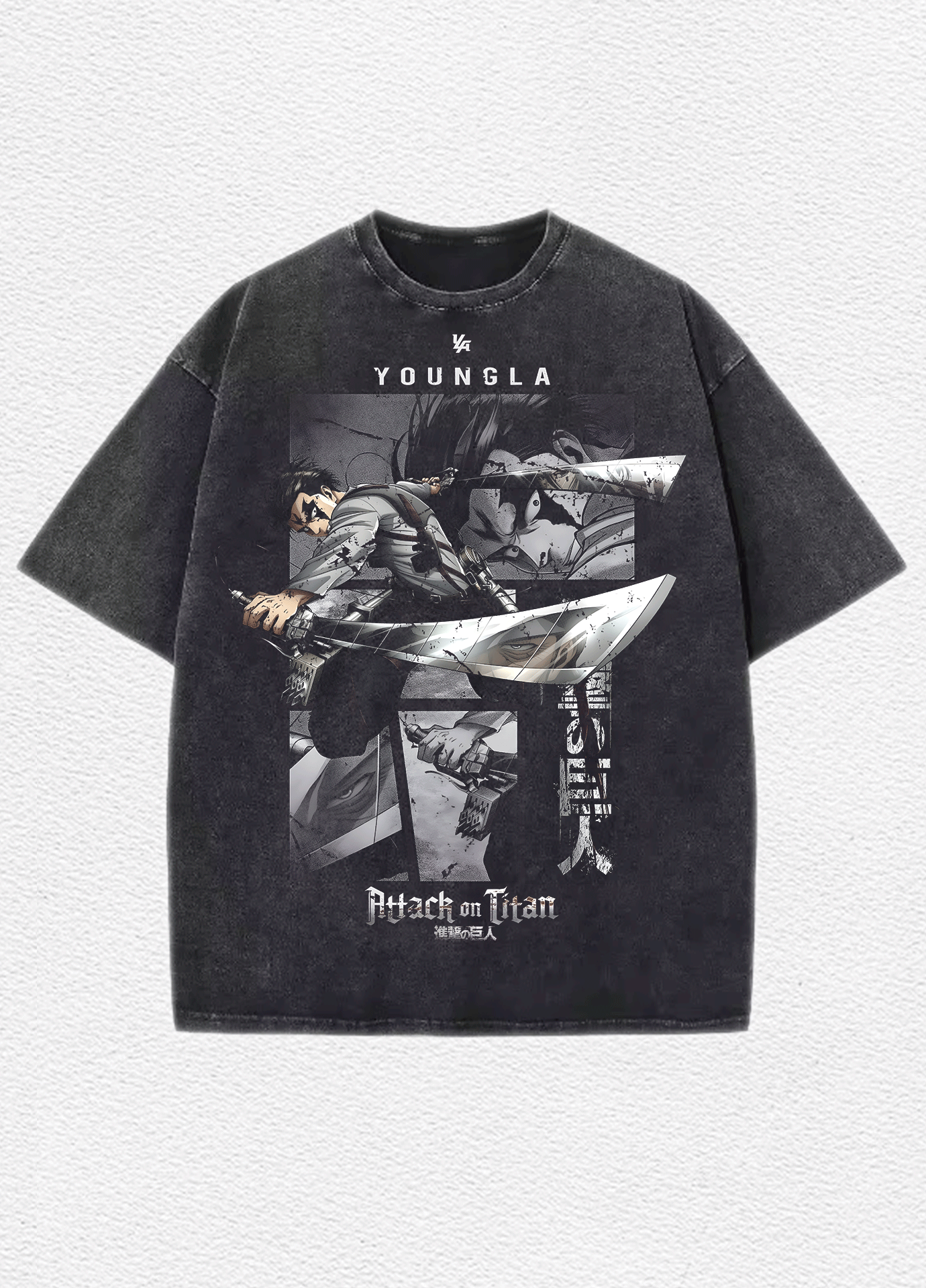 Playera oversize Acid Wash