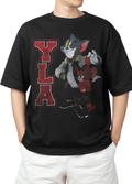 Camiseta Oversize de Tom y Jerry