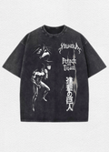Playera oversize con lavado ácido