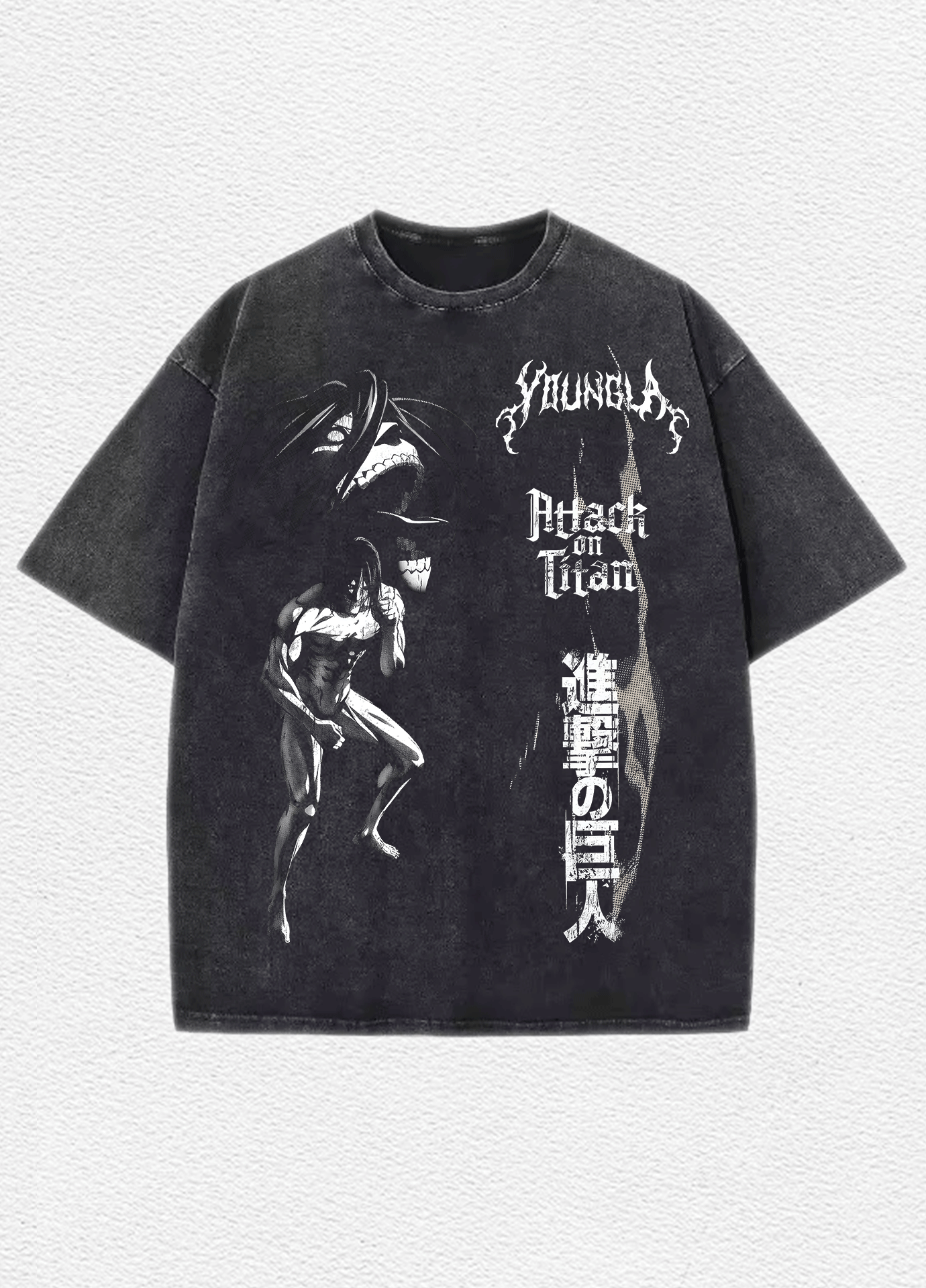 Playera Oversize  Acid Wash