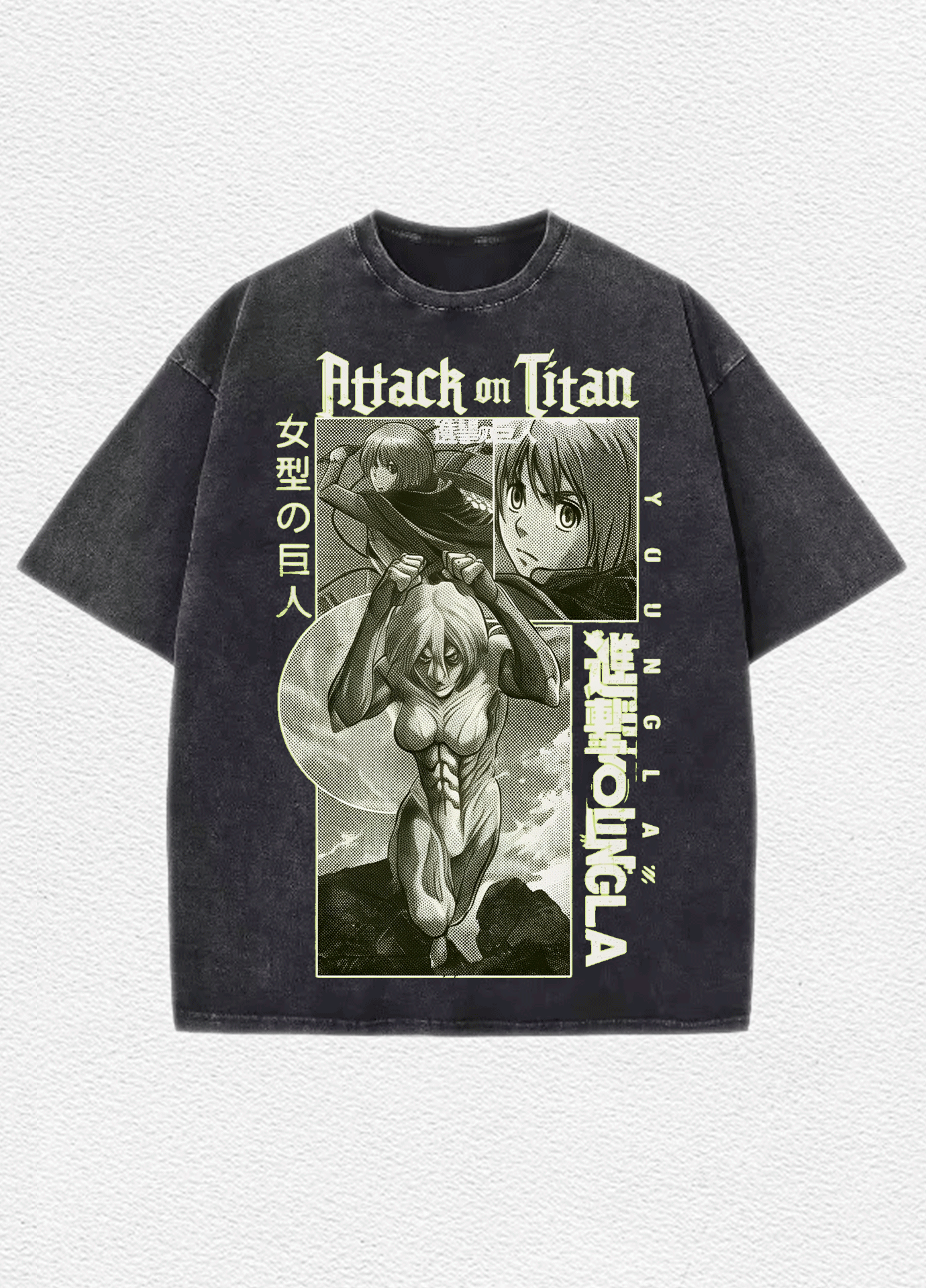 Playera oversize Acid Wash
