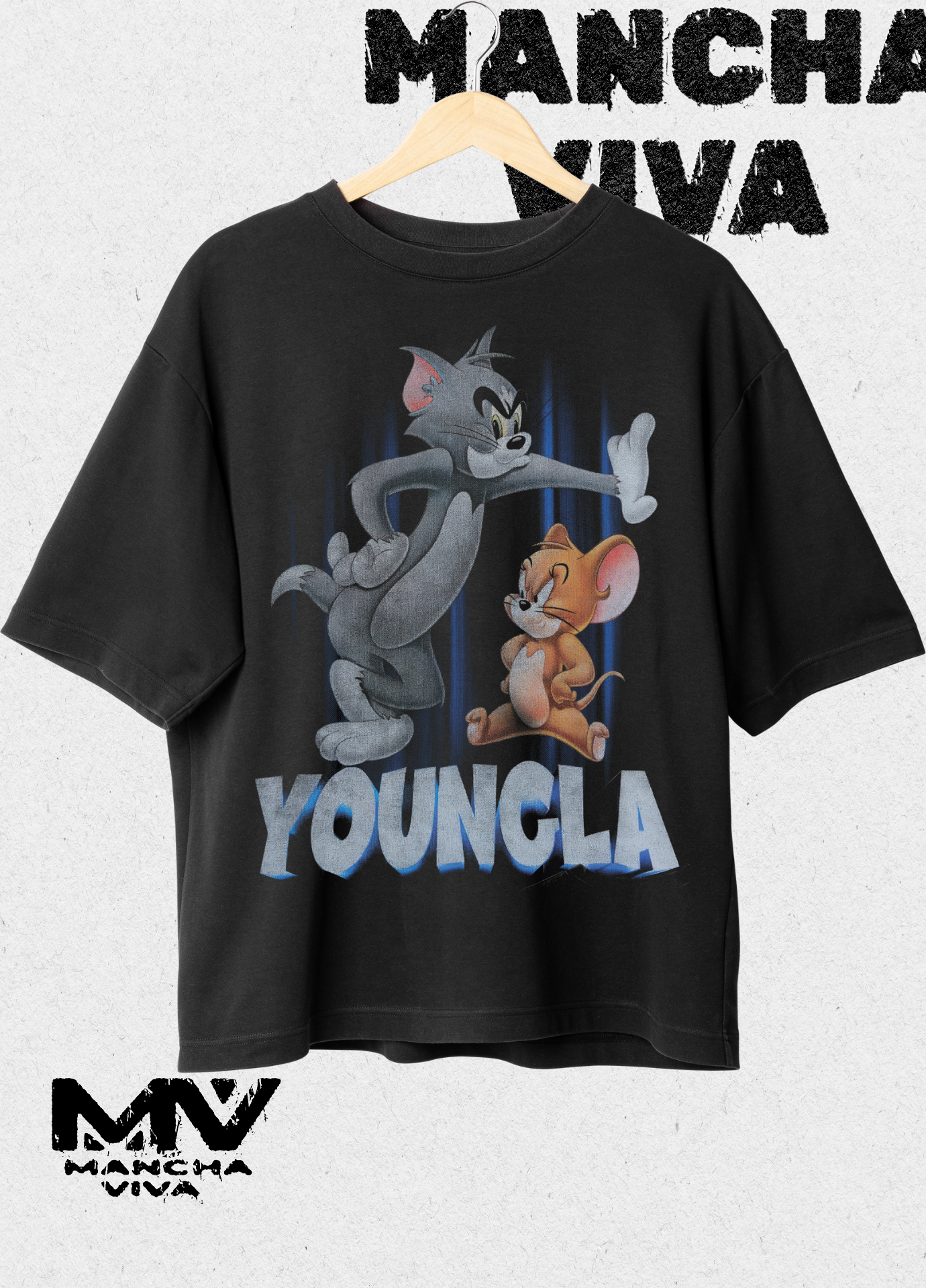 Playera Oversize De Tom Y Jerry
