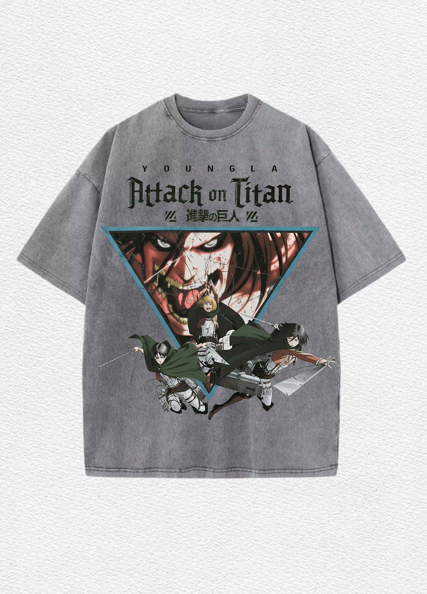 Playera Oversize Acid Wash