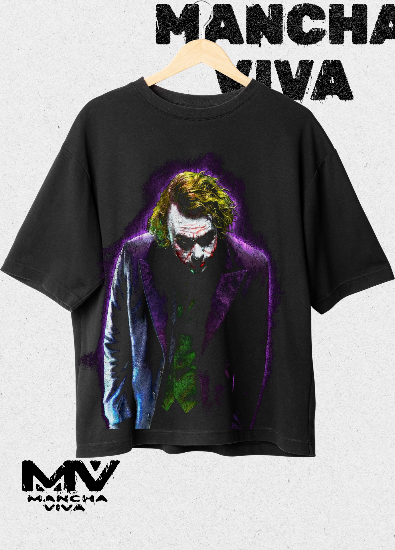 PLAYERA OVERSIZE DE PERSONAJES DE BATMAN