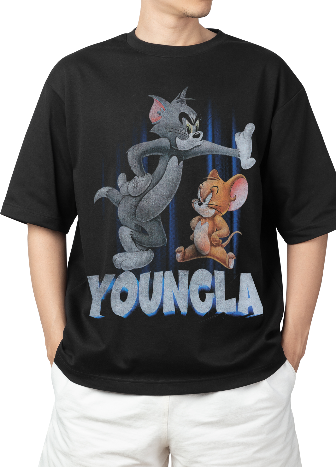 Playera Oversize De Tom Y Jerry