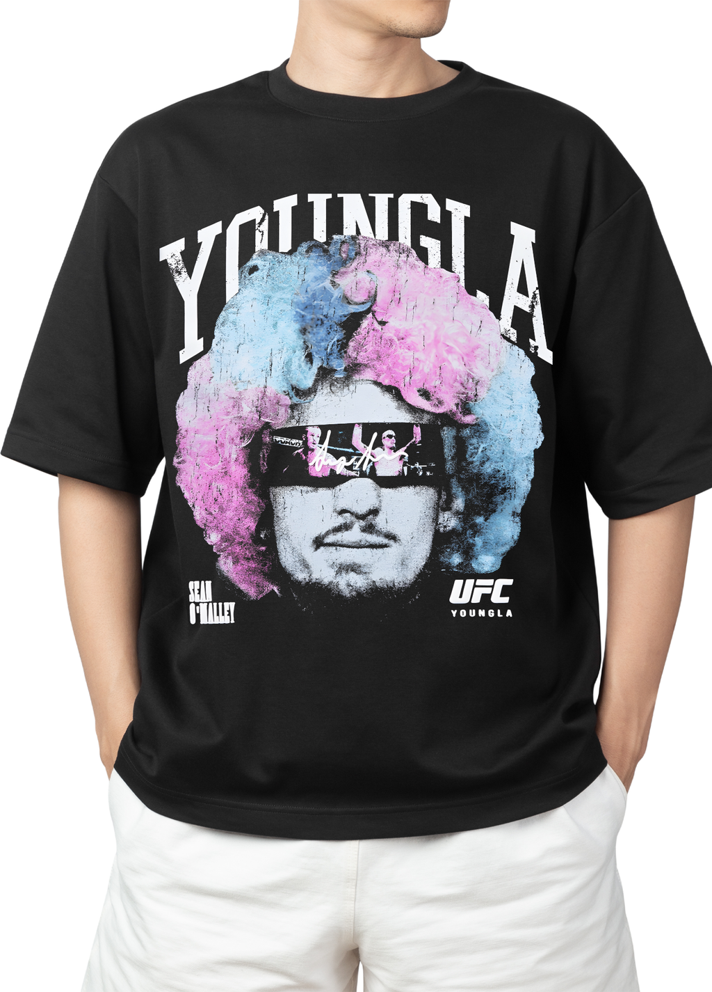 Camiseta ancha con lavado ácido