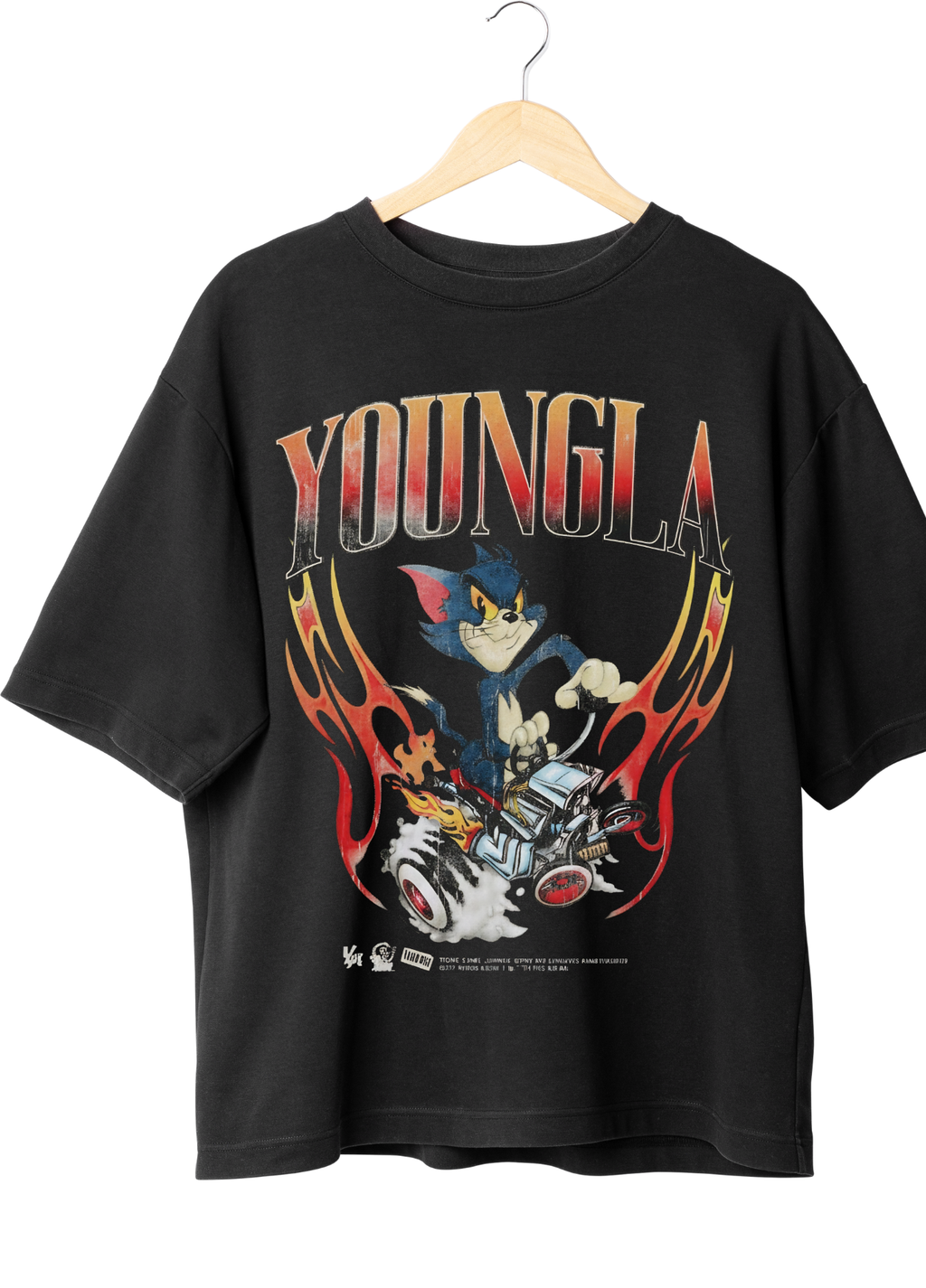 Playera Oversize de Tom y Jerry