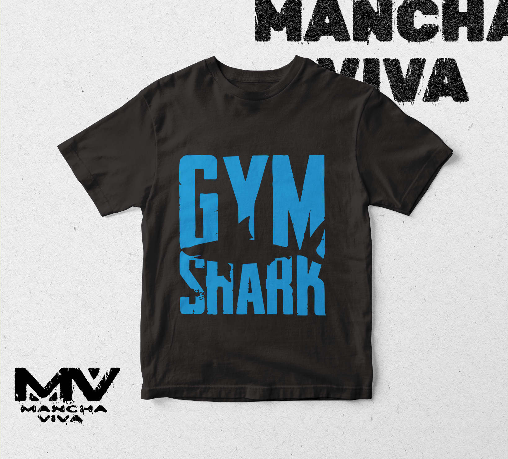 PLAYERA DE MANGA CORTA GYM SHARK