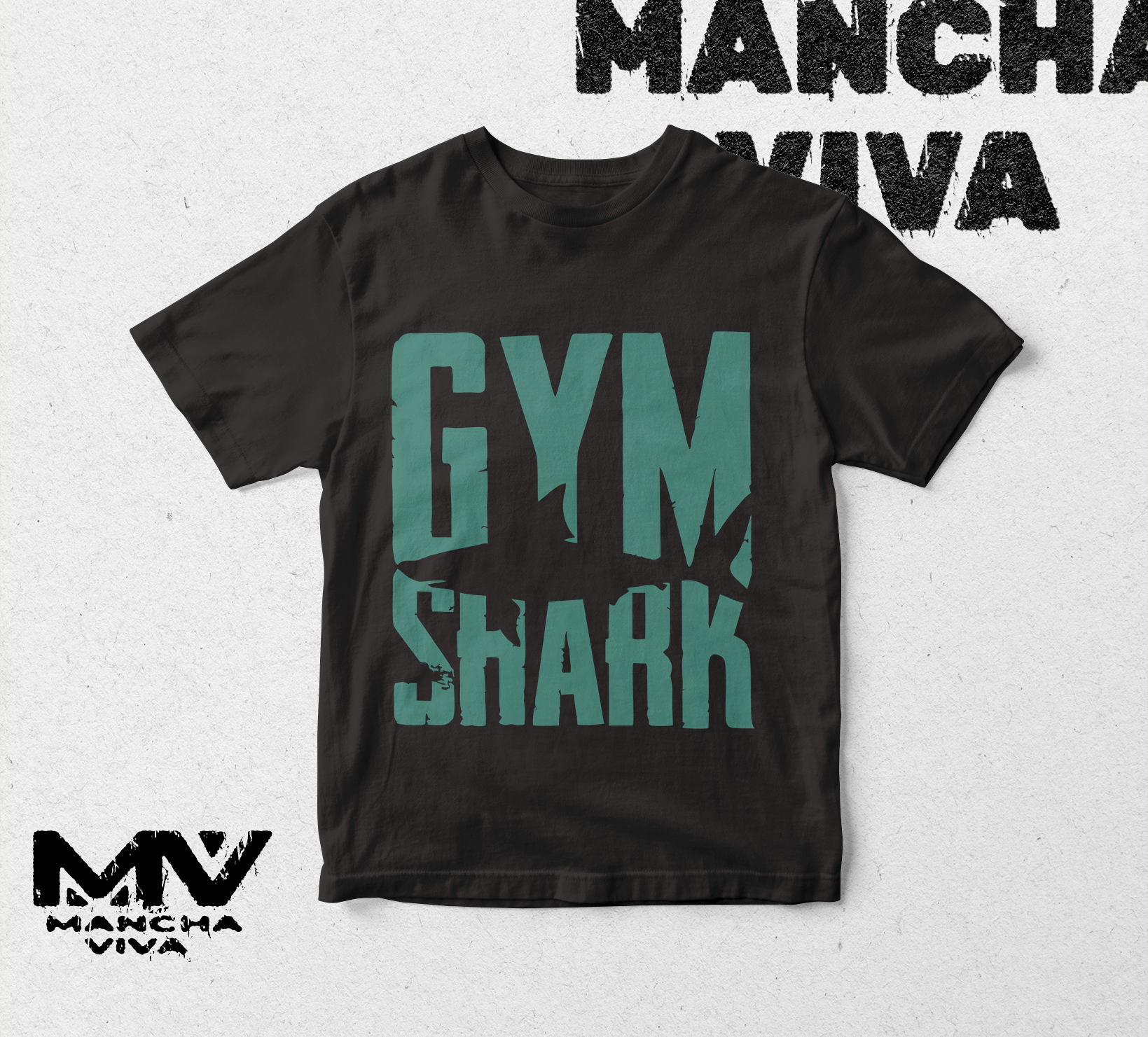 PLAYERA DE MANGA CORTA GYM SHARK