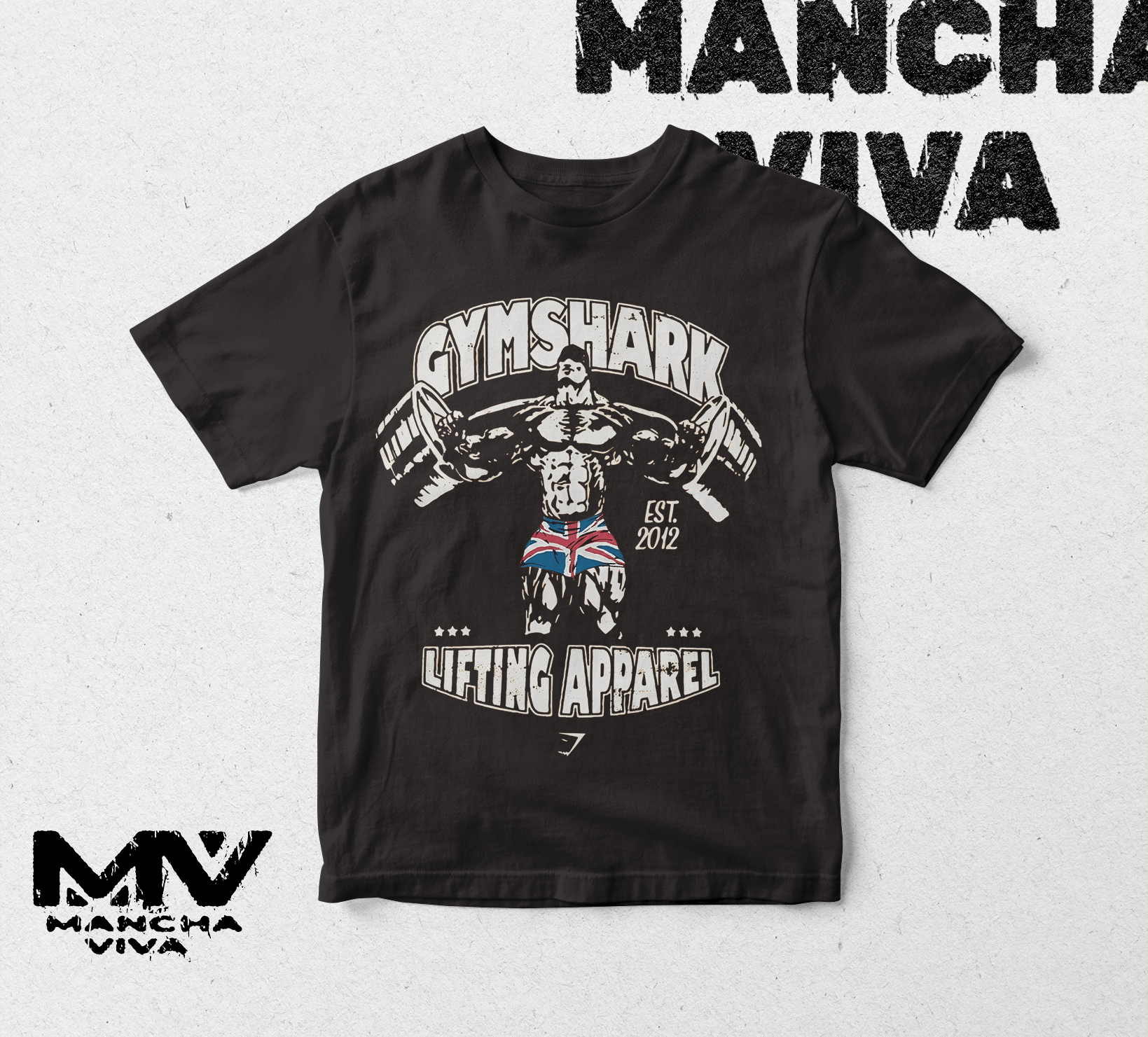 PLAYERA DE GYMSHARK MANGA CORTA